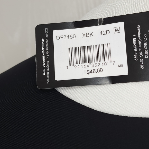 Bali One Smooth U Posture Boost EverSmooth Back Underwire Bra DF3450 Black 3450 - Picture 15 of 16